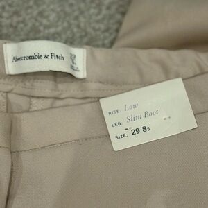 Abercrombie & Fitch Women’s Beige Slim Boot Chinos